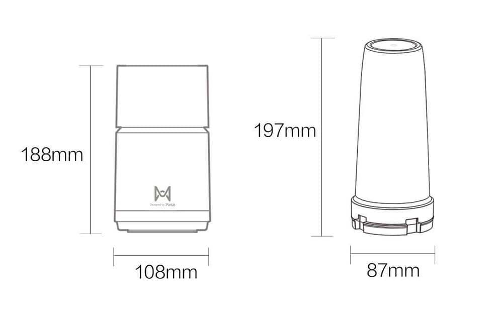 Pinlo High Speed Blender Mini Portable Juicer Fruit Vegetable Mixer Meat Grinder Food Processor- White Pinlo High Speed Blender Mini Portable Juicer Fruit Vegetable Mixer Meat Grinder Food Processor- White