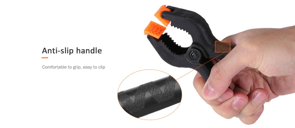 Plastic Spring Clamp A Type Clip for Heavy Duty DIY Woodworking 5PCS - Black S Plastic Spring Clamp A Type Clip for Heavy Duty DIY Woodworking 5PCS - Black S