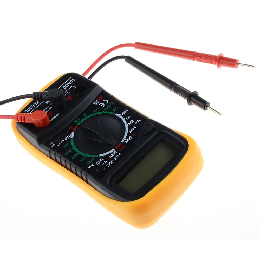 XL830L Digital LCD Multimeter Volt Meter Ammeter Ohmmeter AC DC Tester Meter- BLACK+YELLOW XL830L Digital LCD Multimeter Volt Meter Ammeter Ohmmeter AC DC Tester Meter- BLACK+YELLOW