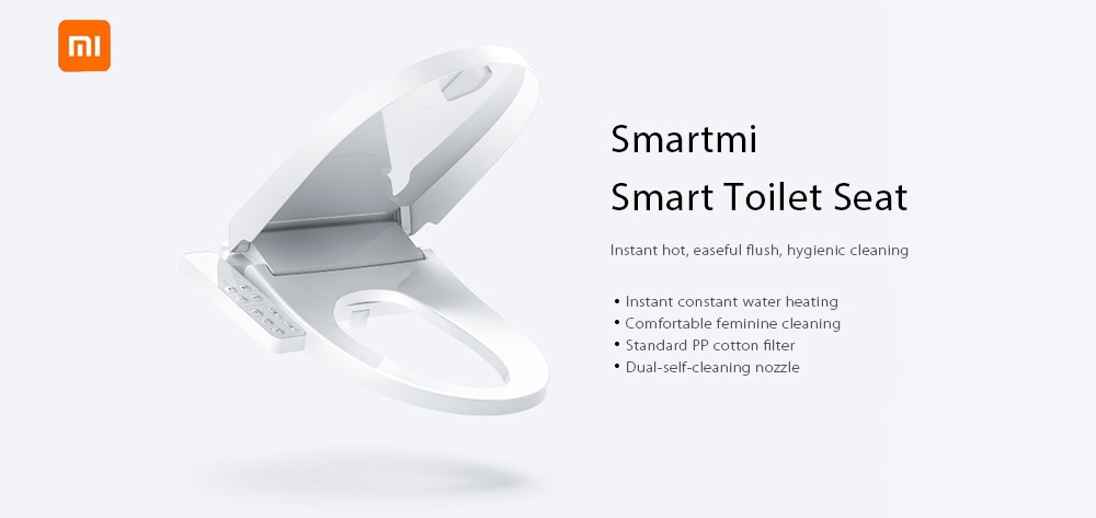 Smartmi Smart Toilet Seat Water Heated Filter Electronic Bidet Spray ( Xiaomi Ecosystem Product )- White Three Pin Chinese Plug Smartmi Smart Toilet Seat Water Heated Filter Electronic Bidet Spray ( Xiaomi Ecosystem Product )- White Three Pin Chinese Plug