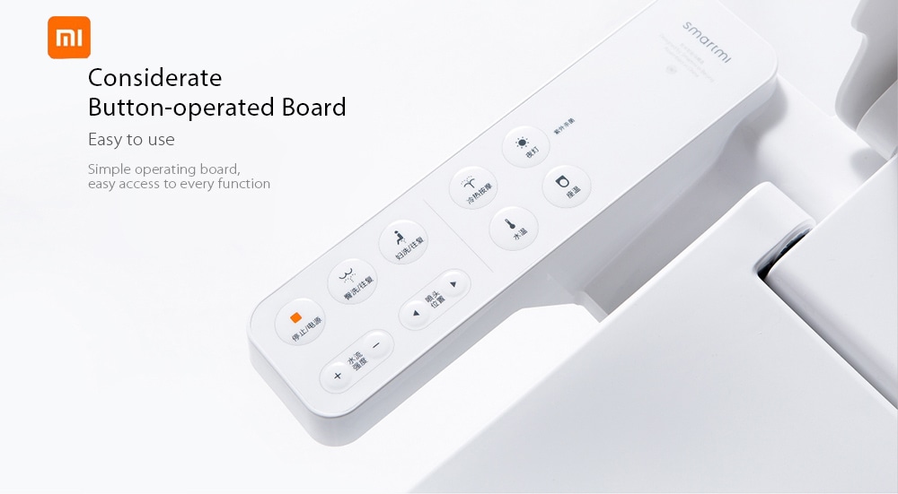Smartmi Smart Toilet Seat Water Heated Filter Electronic Bidet Spray ( Xiaomi Ecosystem Product )- White Three Pin Chinese Plug Smartmi Smart Toilet Seat Water Heated Filter Electronic Bidet Spray ( Xiaomi Ecosystem Product )- White Three Pin Chinese Plug