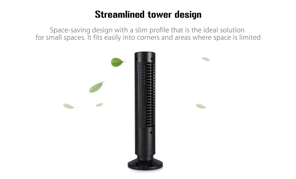Low Noise 2-speed USB Bladeless Electric Tower Fan Portable Desktop Cooler- White Low Noise 2-speed USB Bladeless Electric Tower Fan Portable Desktop Cooler- White