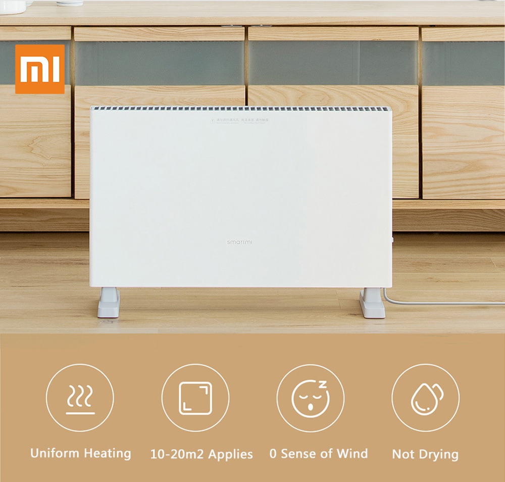 Smartmi Smart Waterproof Electric Heater ( Xiaomi Ecosystem Product ) - White Smartmi Smart Waterproof Electric Heater ( Xiaomi Ecosystem Product ) - White