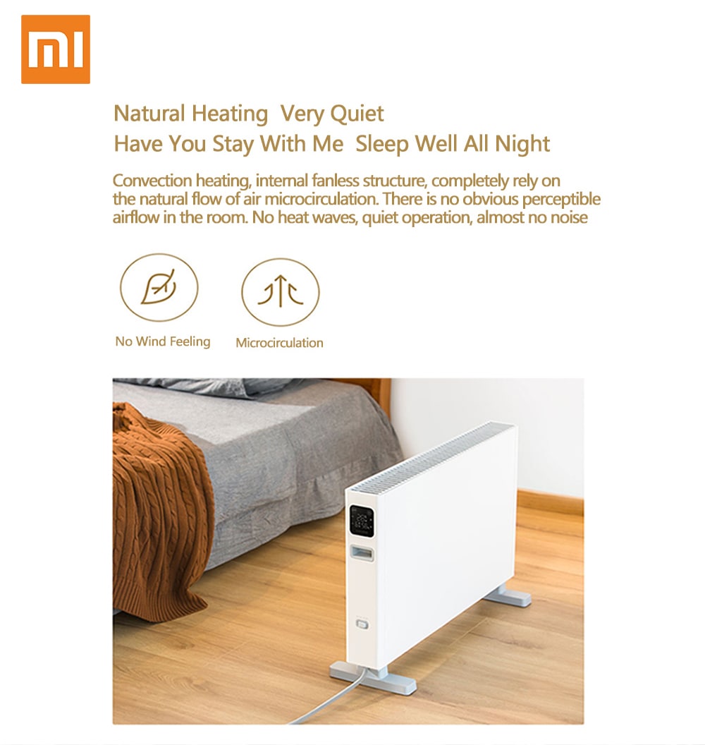 Smartmi Smart Waterproof Electric Heater ( Xiaomi Ecosystem Product ) - White Smartmi Smart Waterproof Electric Heater ( Xiaomi Ecosystem Product ) - White