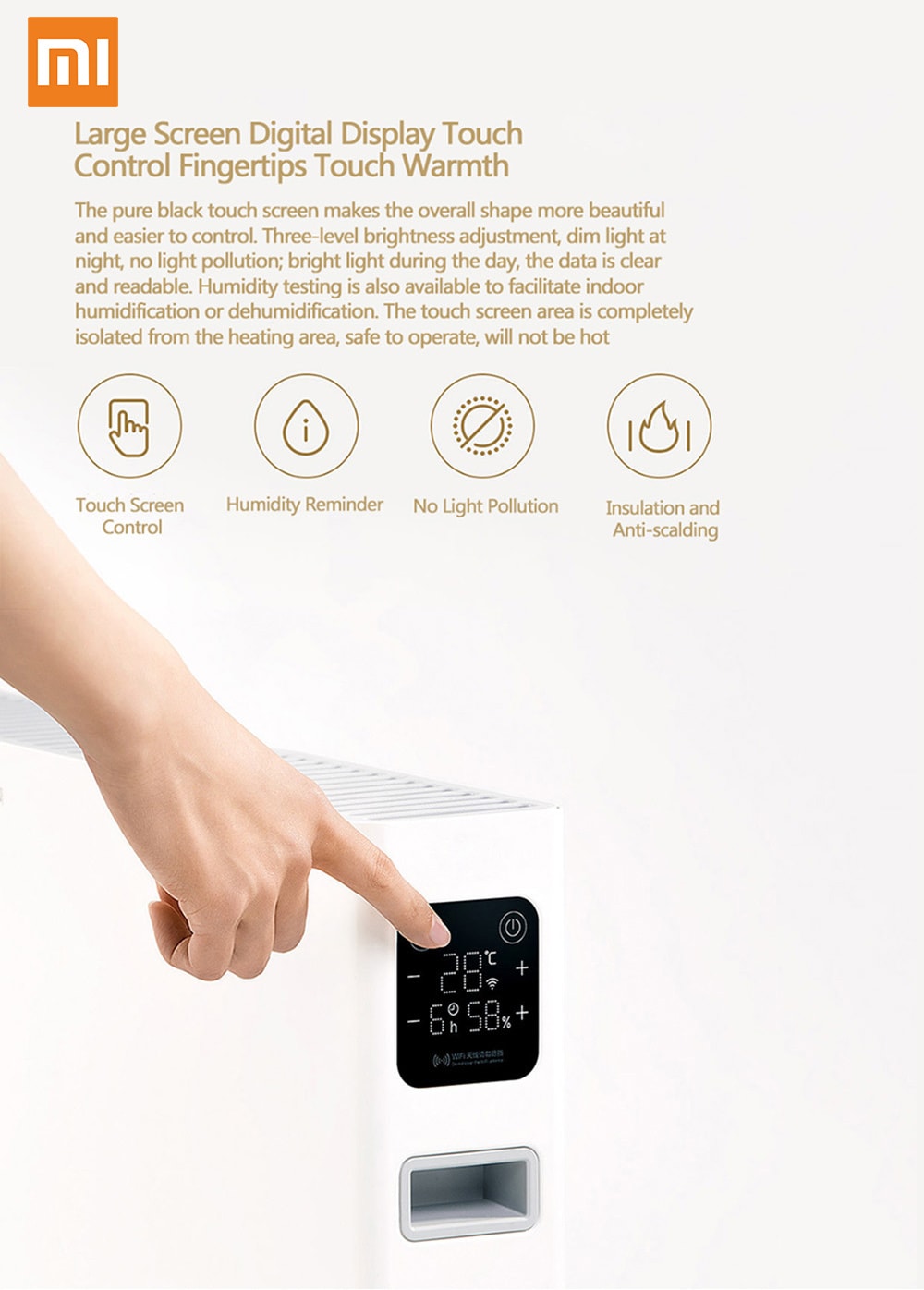 Smartmi Smart Waterproof Electric Heater ( Xiaomi Ecosystem Product ) - White Smartmi Smart Waterproof Electric Heater ( Xiaomi Ecosystem Product ) - White