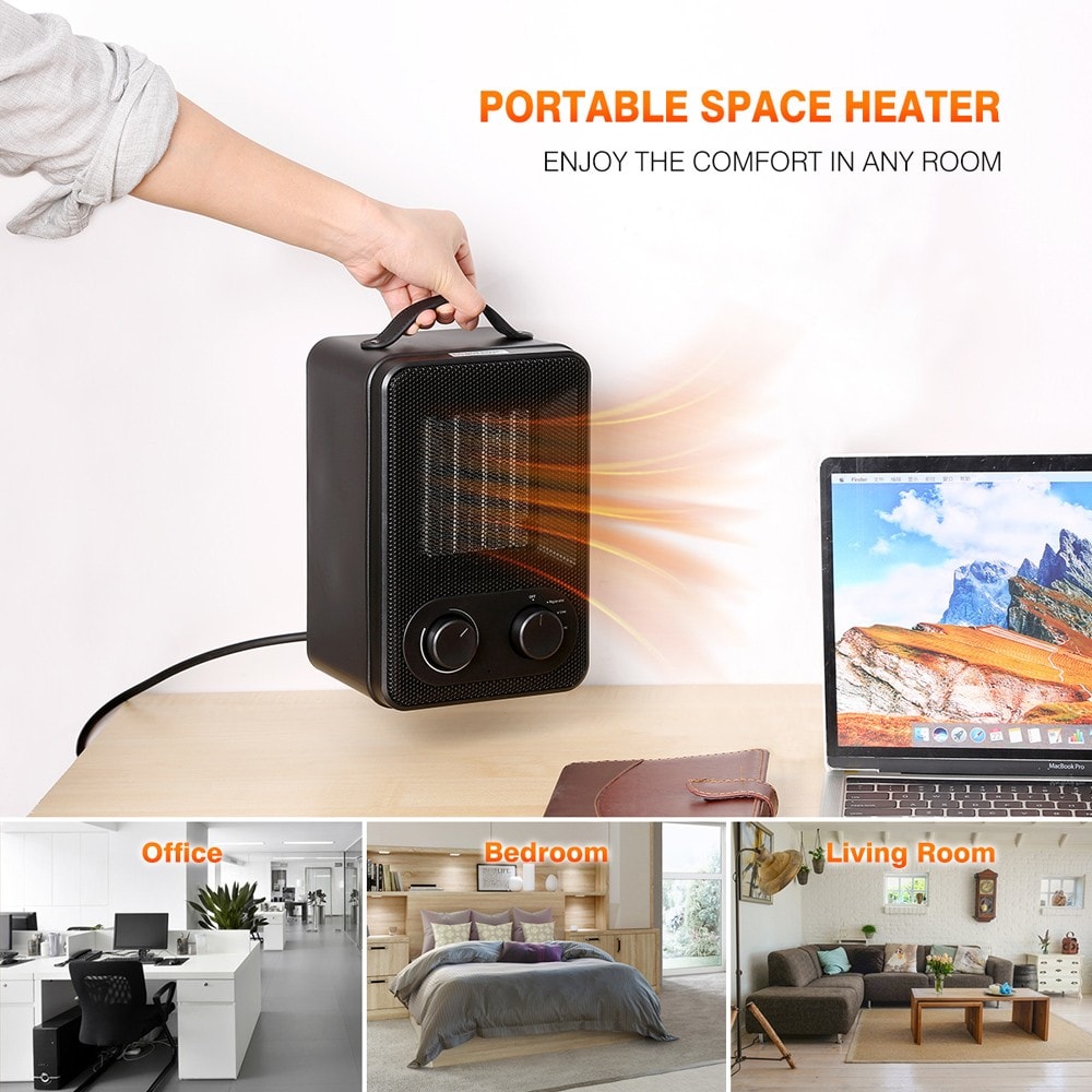 Sancusto DH-QN03 1800W Auto-Oscillation Overheating Protection Carrying Handle Perfect Home Bedroom Office Space Heater - Twilight Black Sancusto DH-QN03 1800W Auto-Oscillation Overheating Protection Carrying Handle Perfect Home Bedroom Office Space Heater - Twilight Black