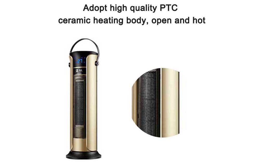 ZG - NSB - 2000 Home Remote Control Electric Heating Power-saving Waterproof Tower Type Heater - Rose Gold ZG - NSB - 2000 Home Remote Control Electric Heating Power-saving Waterproof Tower Type Heater - Rose Gold