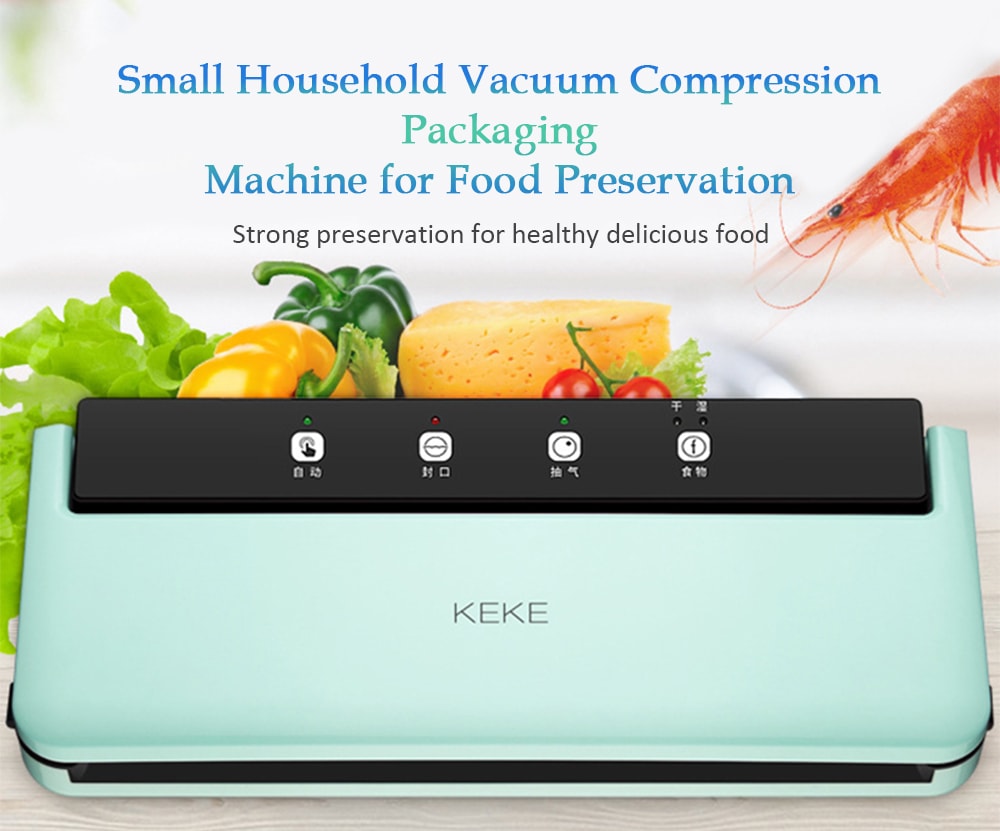 Small Household Vacuum Compression Packaging Machine Food Preservation Commercial Laminating Tool- Light Slate Small Household Vacuum Compression Packaging Machine Food Preservation Commercial Laminating Tool- Light Slate