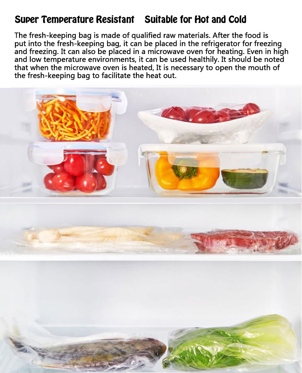 Three-in-one Value-added Home Storage Fresh Bag - Transparent Three-in-one Value-added Home Storage Fresh Bag - Transparent