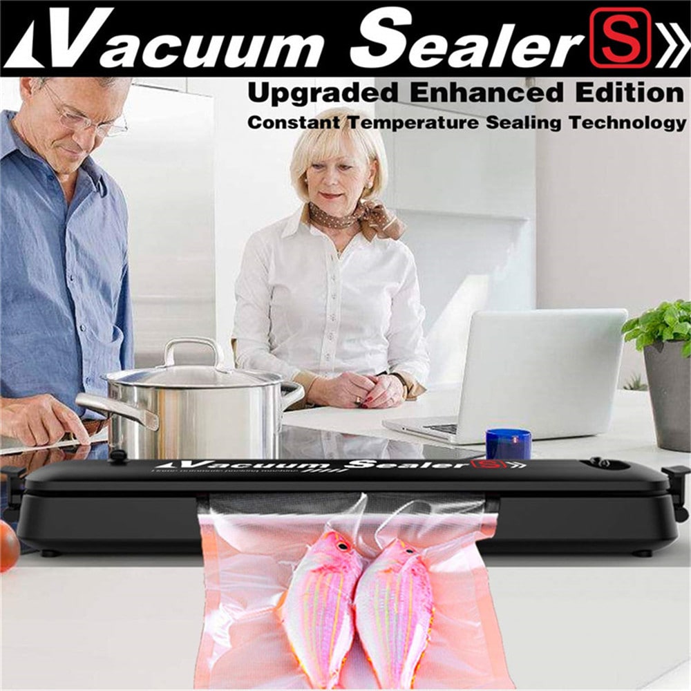 Vacuum Sealer Hand Pump Keep Food Saver Longer-Storage Bags Kitchen Tools Set- Black EU Plug Vacuum Sealer Hand Pump Keep Food Saver Longer-Storage Bags Kitchen Tools Set- Black EU Plug
