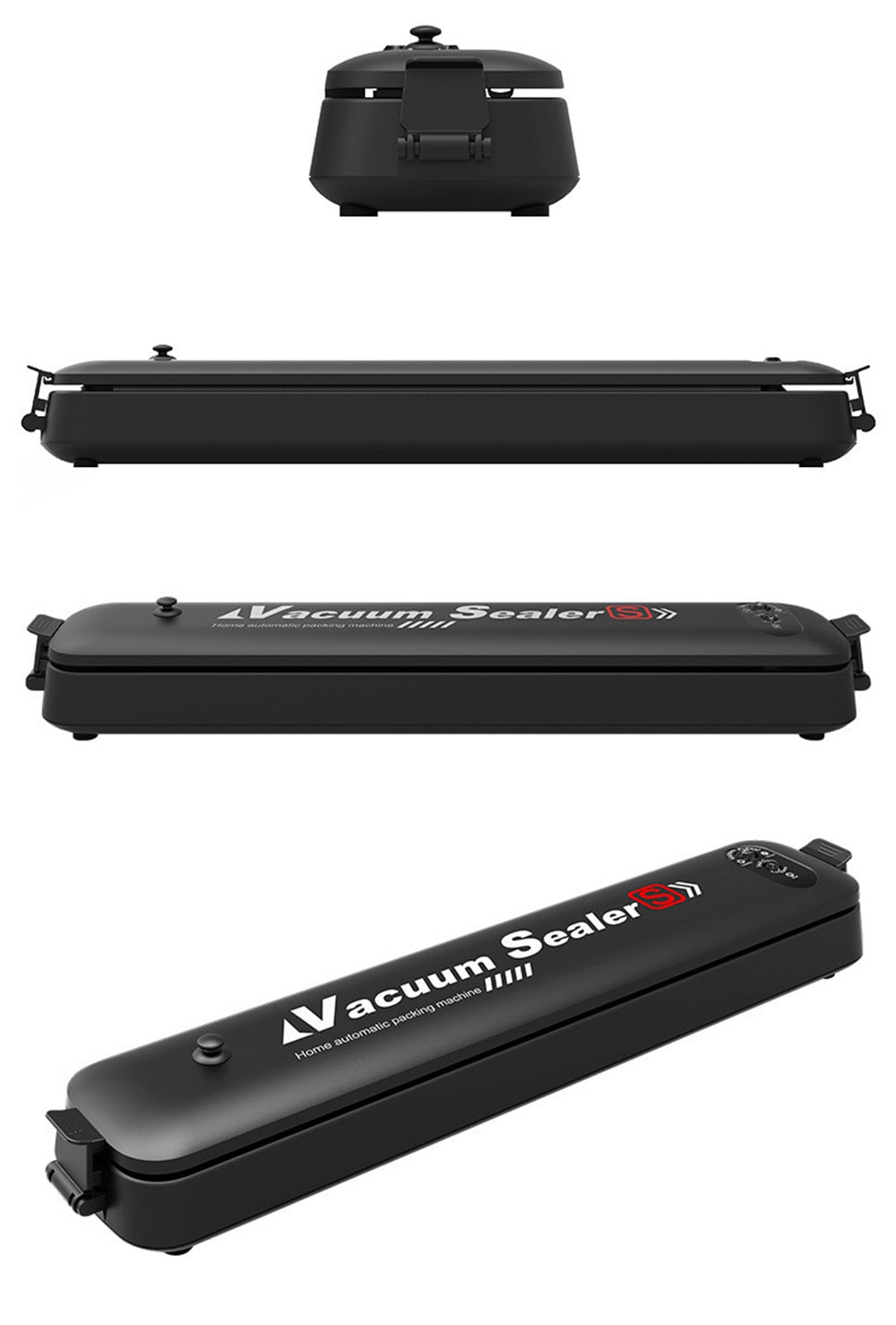 Vacuum Sealer Hand Pump Keep Food Saver Longer-Storage Bags Kitchen Tools Set- Black EU Plug Vacuum Sealer Hand Pump Keep Food Saver Longer-Storage Bags Kitchen Tools Set- Black EU Plug