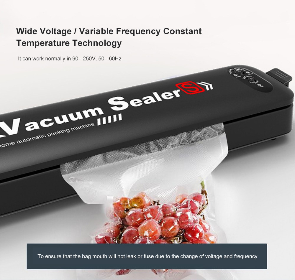 Vacuum Packaging Machine Household Automatic Small Sealer- Black Chinese Plug (2-pin) Vacuum Packaging Machine Household Automatic Small Sealer- Black Chinese Plug (2-pin)