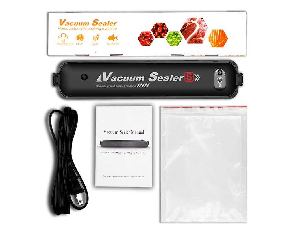 Vacuum Packaging Machine Household Automatic Small Sealer- Black Chinese Plug (2-pin) Vacuum Packaging Machine Household Automatic Small Sealer- Black Chinese Plug (2-pin)