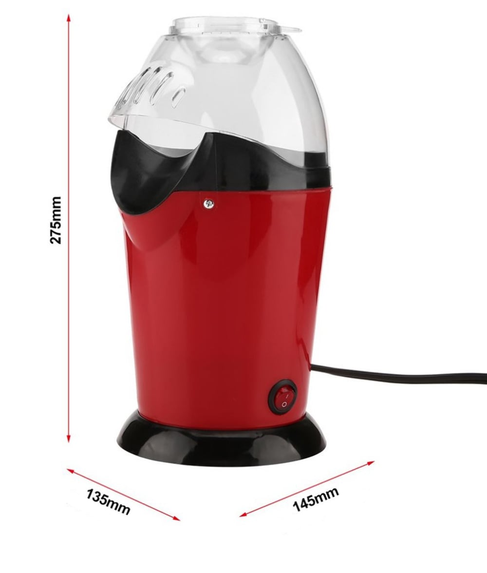 Portable Electric Popcorn Maker Hot Air Corn Making Machine Christmas Birthday Party Popper- Red Portable Electric Popcorn Maker Hot Air Corn Making Machine Christmas Birthday Party Popper- Red