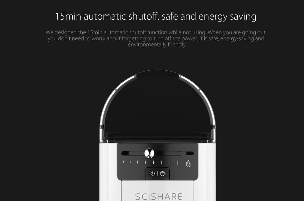 SCISHARE 19-bar Capsule Automatic Coffee Maker Espresso Machine- White SCISHARE 19-bar Capsule Automatic Coffee Maker Espresso Machine- White