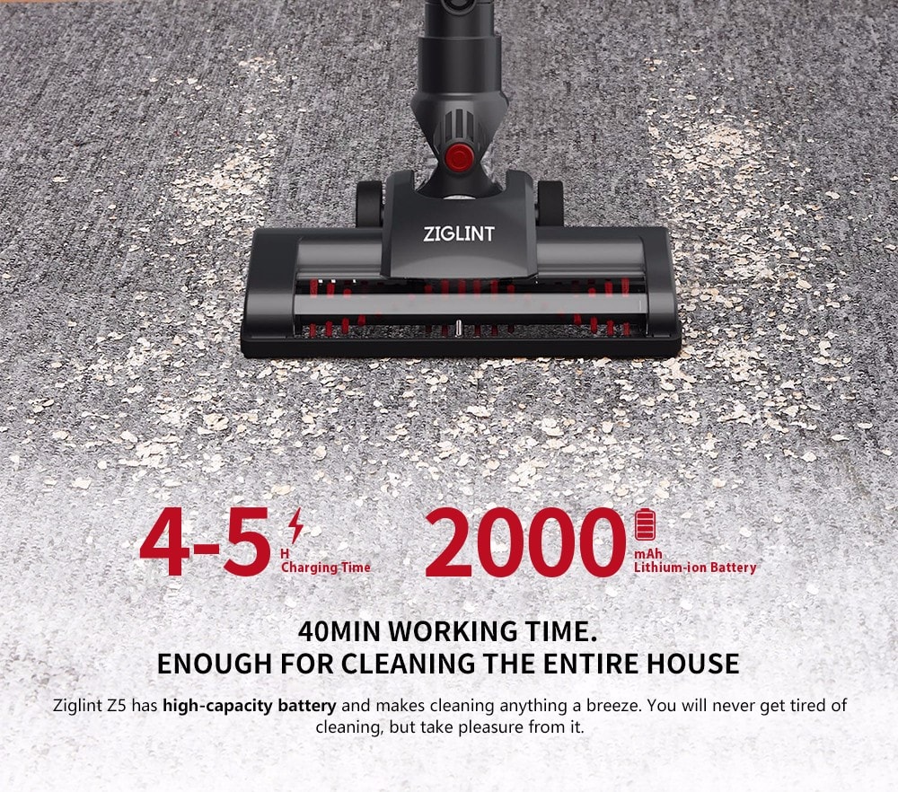 Ziglint Z5 Cordless Handheld Vacuum Cleaner- Red EU Ziglint Z5 Cordless Handheld Vacuum Cleaner- Red EU