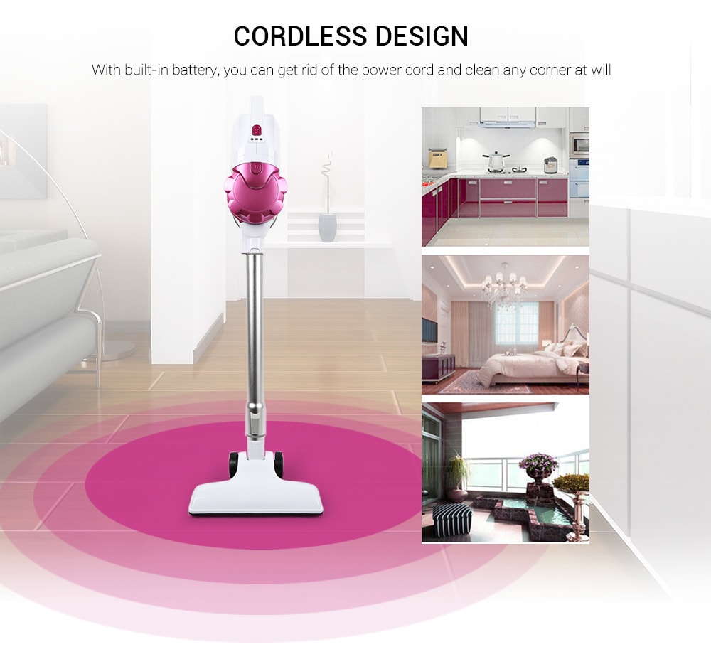 ZEK ZC1018 Cordless Rechargeable Handheld High-power Vacuum Cleaner- Mauve EU Plug ZEK ZC1018 Cordless Rechargeable Handheld High-power Vacuum Cleaner- Mauve EU Plug