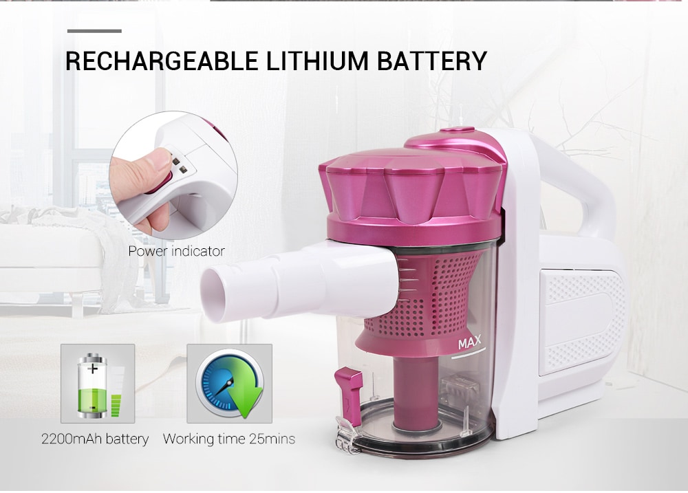 ZEK ZC1018 Cordless Rechargeable Handheld High-power Vacuum Cleaner- Mauve EU Plug ZEK ZC1018 Cordless Rechargeable Handheld High-power Vacuum Cleaner- Mauve EU Plug