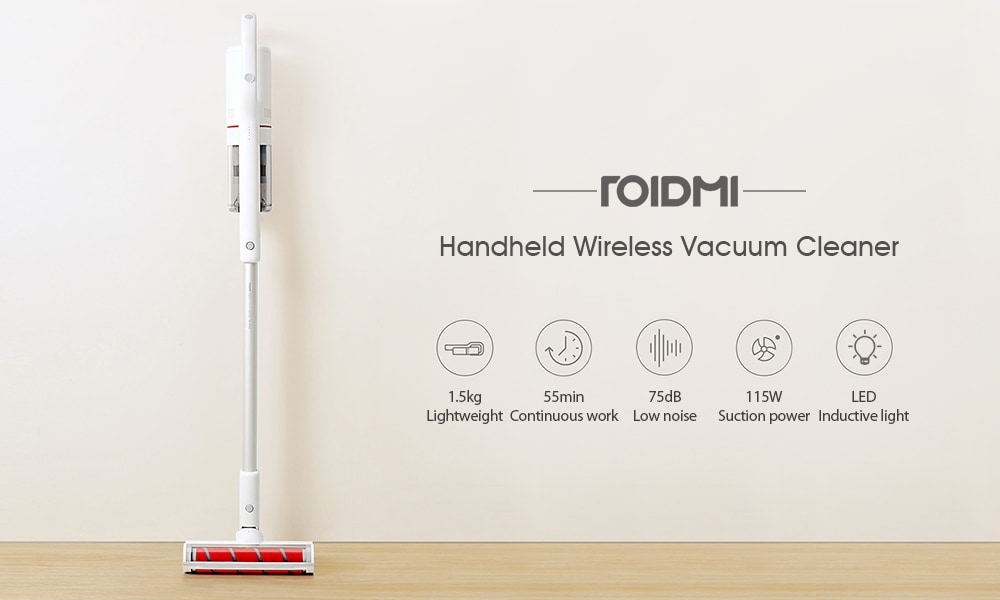 ROIDMI RM - C - Y01EU Portable Handheld Wireless Vacuum Cleaner ( Xiaomi Ecosysterm Product )- Milk White ROIDMI RM - C - Y01EU Portable Handheld Wireless Vacuum Cleaner ( Xiaomi Ecosysterm Product )- Milk White