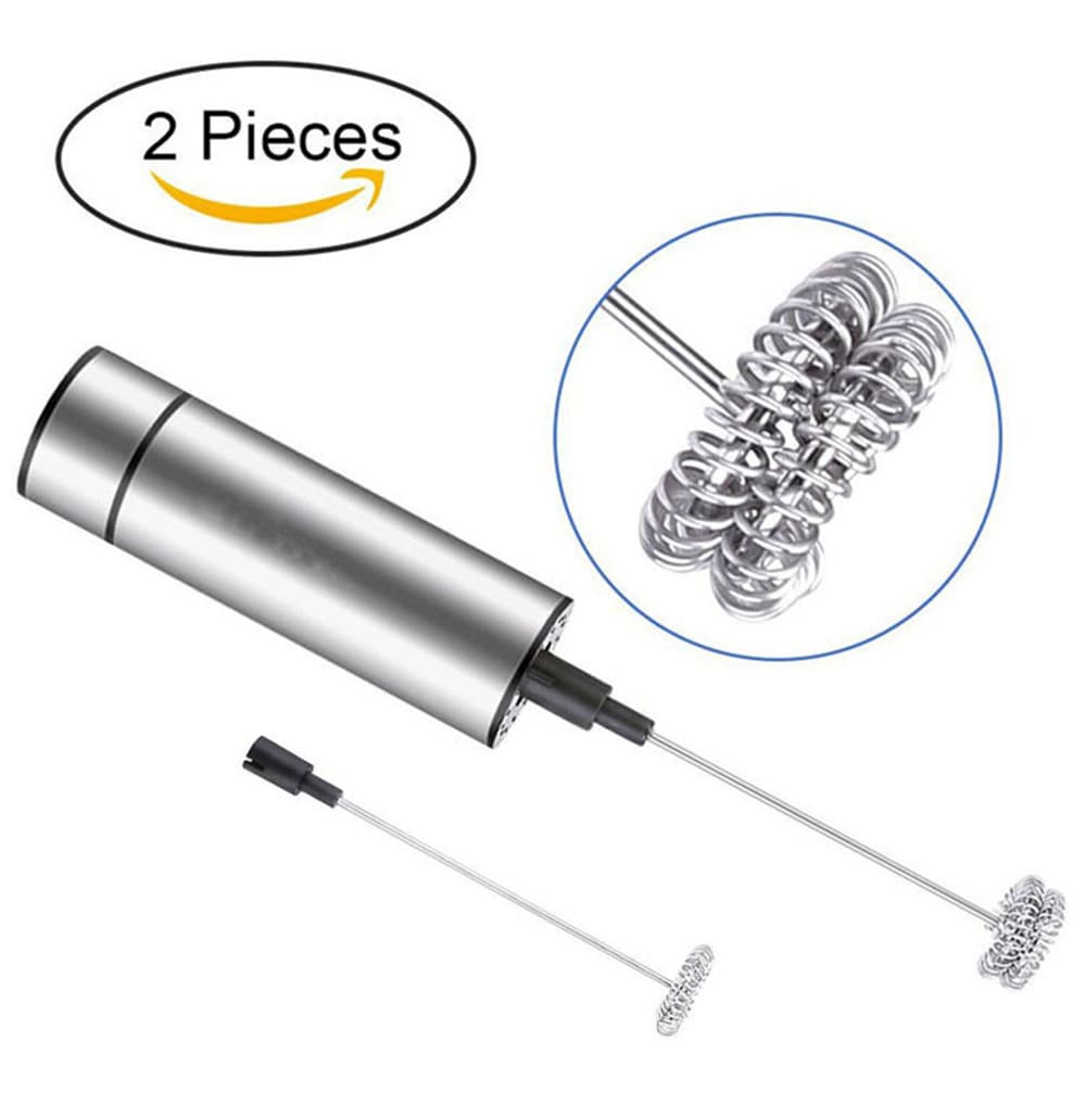Stainless Steel Electric Mini Milk Blender- Silver Stainless Steel Electric Mini Milk Blender- Silver