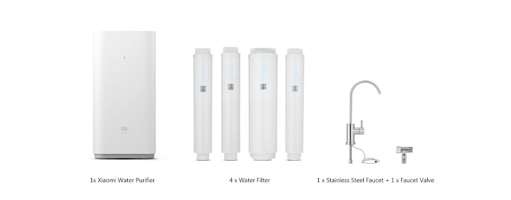Original Xiaomi Mi Water Purifier Watering Filters Support RO Purification Technology- White Original Xiaomi Mi Water Purifier Watering Filters Support RO Purification Technology- White