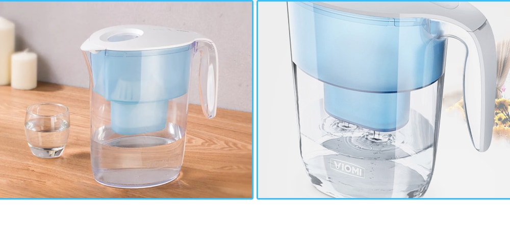VIOMI 3.5L Hyper-energy Water Filter Pitcher Filtration Dispenser Cup with Lid Spout- Blue VIOMI 3.5L Hyper-energy Water Filter Pitcher Filtration Dispenser Cup with Lid Spout- Blue