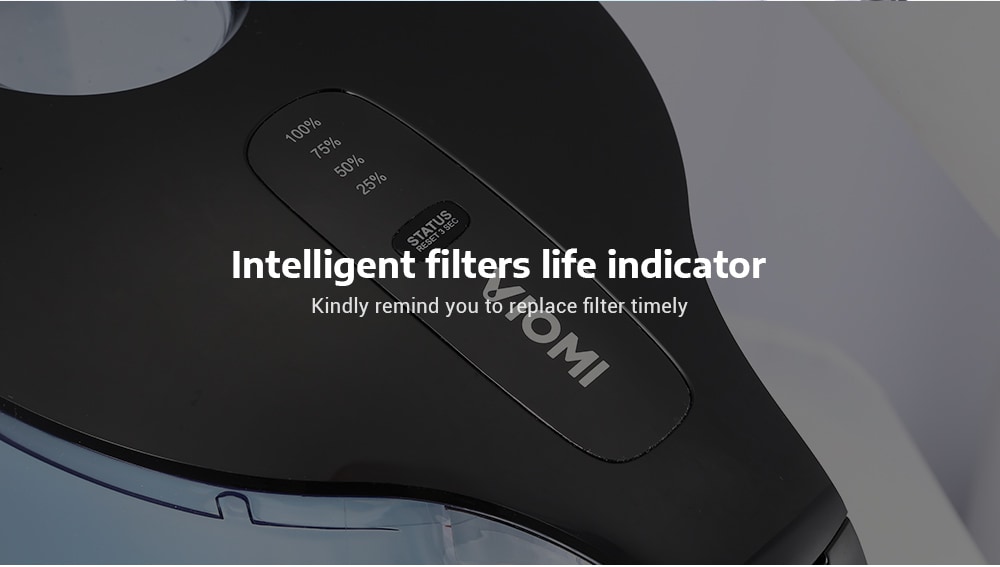VIOMI VH1Z - A Smart UV Disinfection Multi Effect Water Filters Pitcher - Black VIOMI VH1Z - A Smart UV Disinfection Multi Effect Water Filters Pitcher - Black