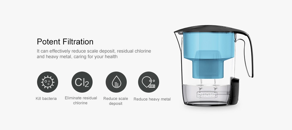 VIOMI MH1Z - A 3.5L Electric Filter Kettle Water Purification UV Sterilization- Black VIOMI MH1Z - A 3.5L Electric Filter Kettle Water Purification UV Sterilization- Black