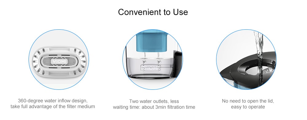 VIOMI MH1Z - A 3.5L Electric Filter Kettle Water Purification UV Sterilization- Black VIOMI MH1Z - A 3.5L Electric Filter Kettle Water Purification UV Sterilization- Black