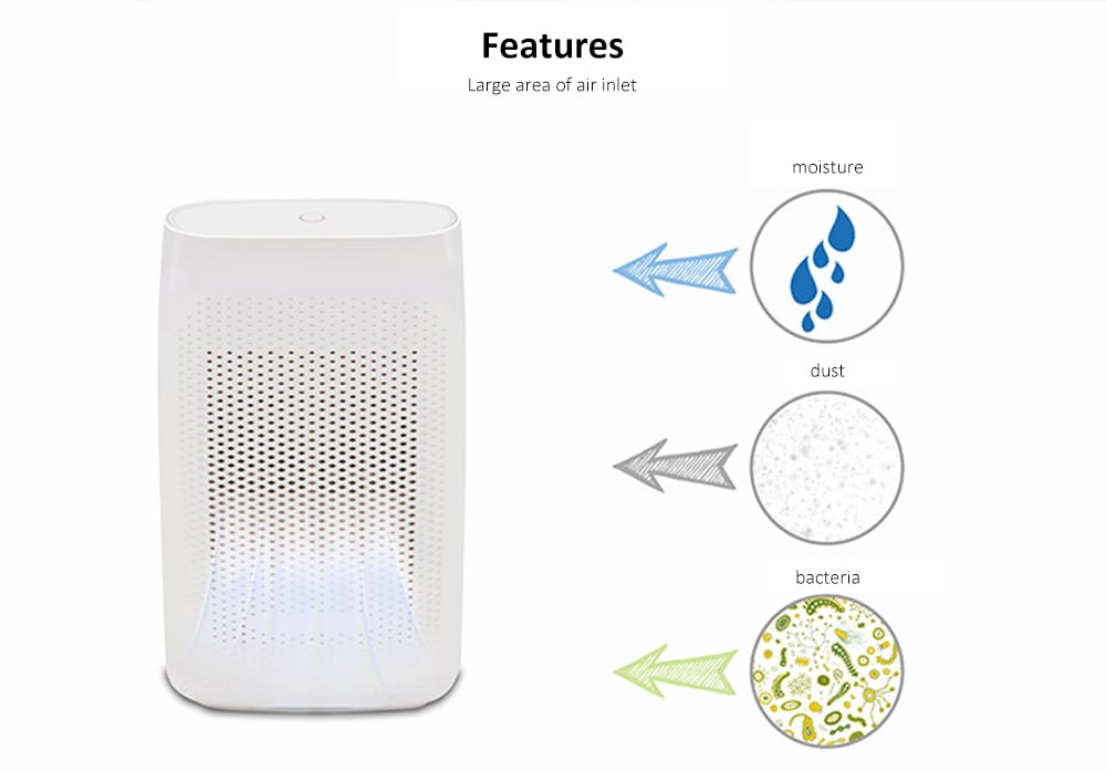 T8 700ml Small Semiconductor Dehumidifier Household Moisture-proof Electronic Intelligent Dehumidifier- Milk White T8 700ml Small Semiconductor Dehumidifier Household Moisture-proof Electronic Intelligent Dehumidifier- Milk White