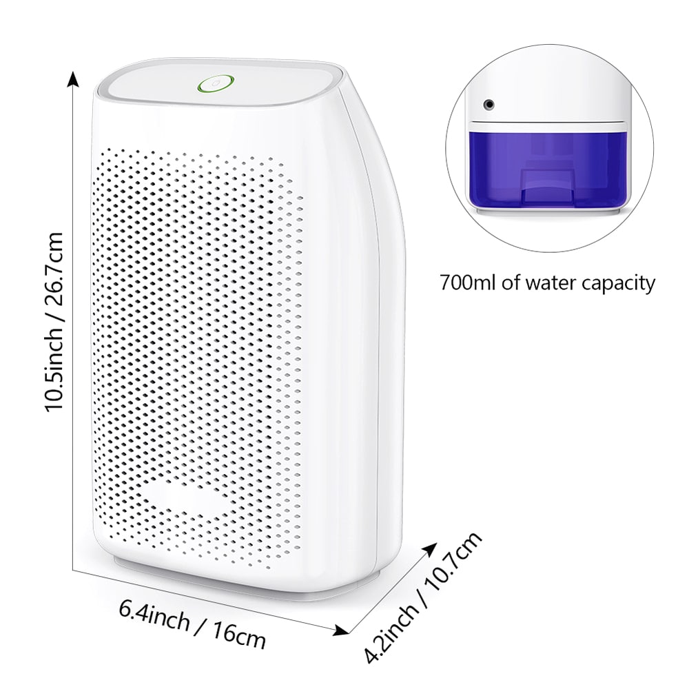 T8 700ml Small Semiconductor Dehumidifier Household Moisture-proof Electronic Intelligent Dehumidifier- Milk White T8 700ml Small Semiconductor Dehumidifier Household Moisture-proof Electronic Intelligent Dehumidifier- Milk White