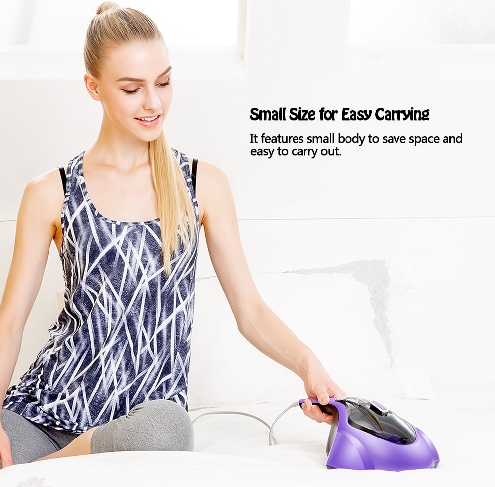 PUPPYOO WP606 Household Mini Vacuum Cleaner Ultraviolet Dust Mite Controller- Lovely Purple PUPPYOO WP606 Household Mini Vacuum Cleaner Ultraviolet Dust Mite Controller- Lovely Purple