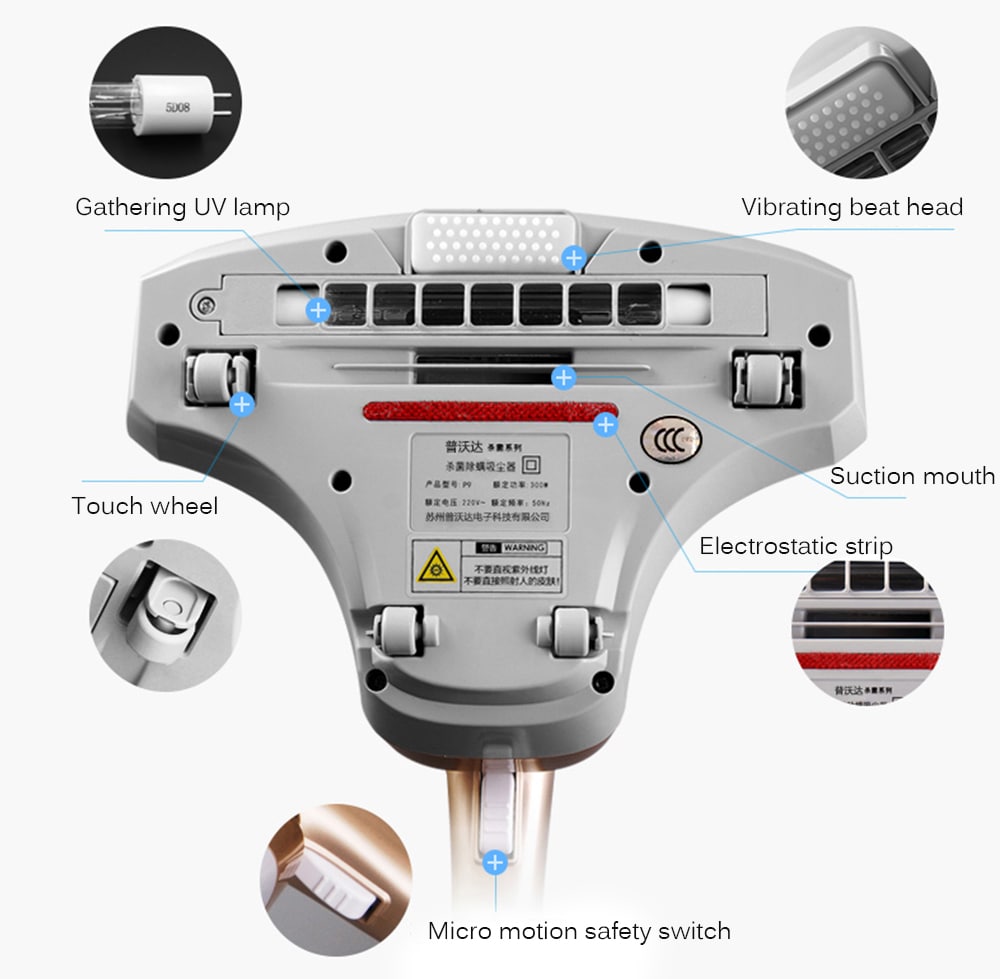 Pooda P9 Mites Removal Machine- White Pooda P9 Mites Removal Machine- White