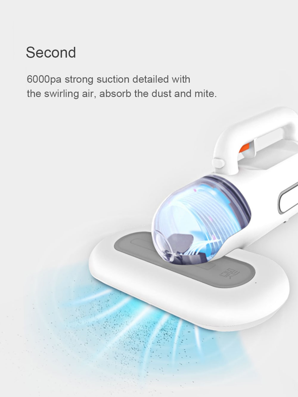 SWDK KC101 Rechargeable Wireless Handheld Dust Mite Controller- White SWDK KC101 Rechargeable Wireless Handheld Dust Mite Controller- White