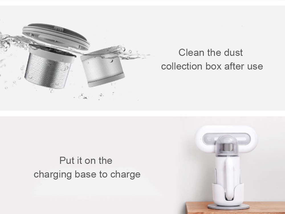 SWDK Wireless Handheld Dust Mite Controller Vacuum Cleaner- White SWDK Wireless Handheld Dust Mite Controller Vacuum Cleaner- White