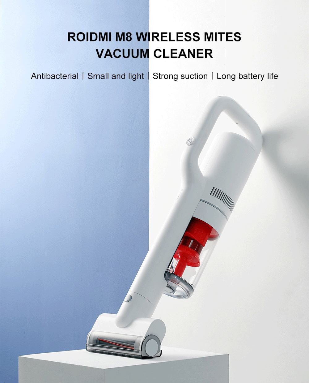 ROIDMI M8 Wireless Mites Vacuum Cleaner Xiaomi Ecosysterm Product- White ROIDMI M8 Wireless Mites Vacuum Cleaner Xiaomi Ecosysterm Product- White