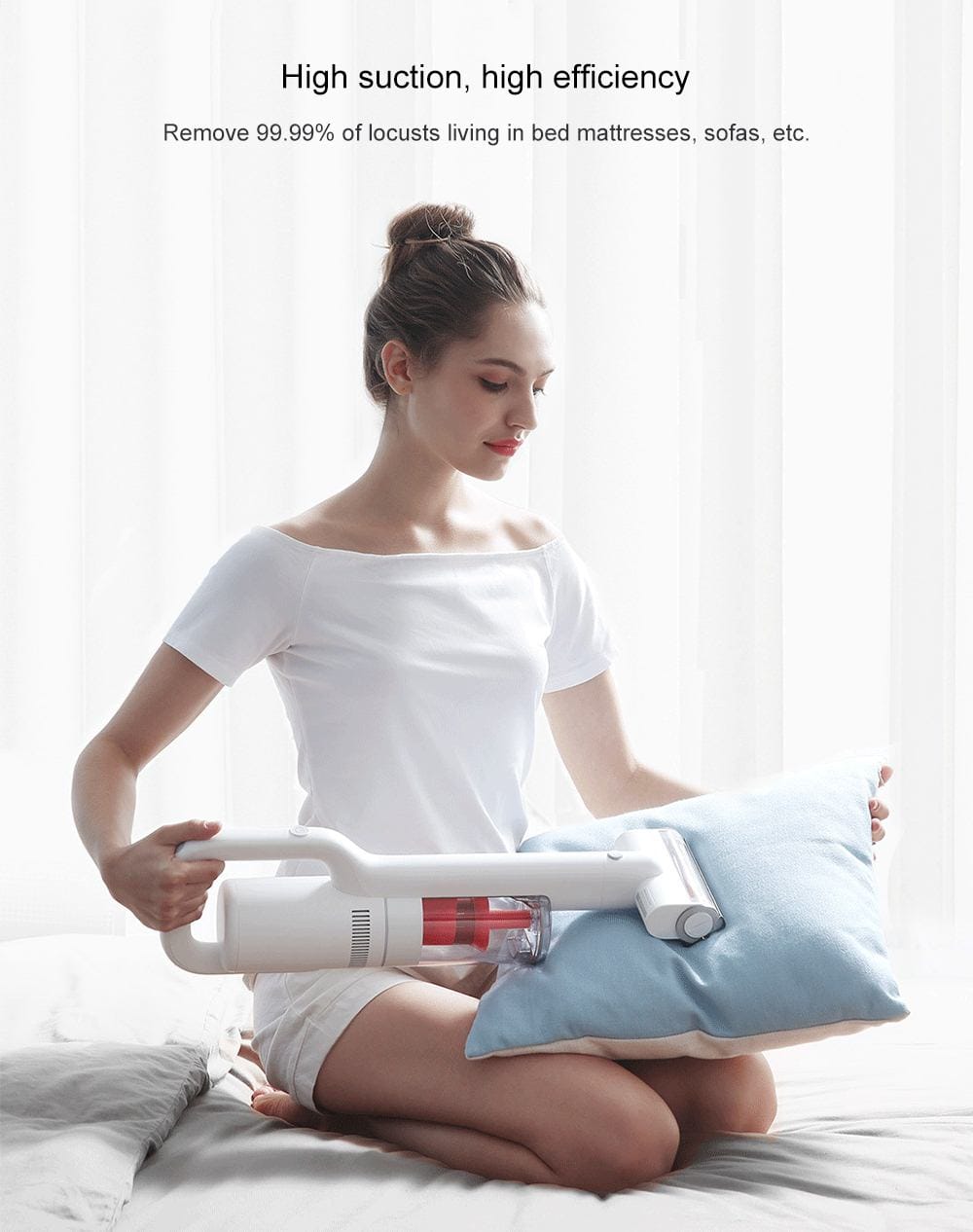 ROIDMI M8 Wireless Mites Vacuum Cleaner Xiaomi Ecosysterm Product- White ROIDMI M8 Wireless Mites Vacuum Cleaner Xiaomi Ecosysterm Product- White