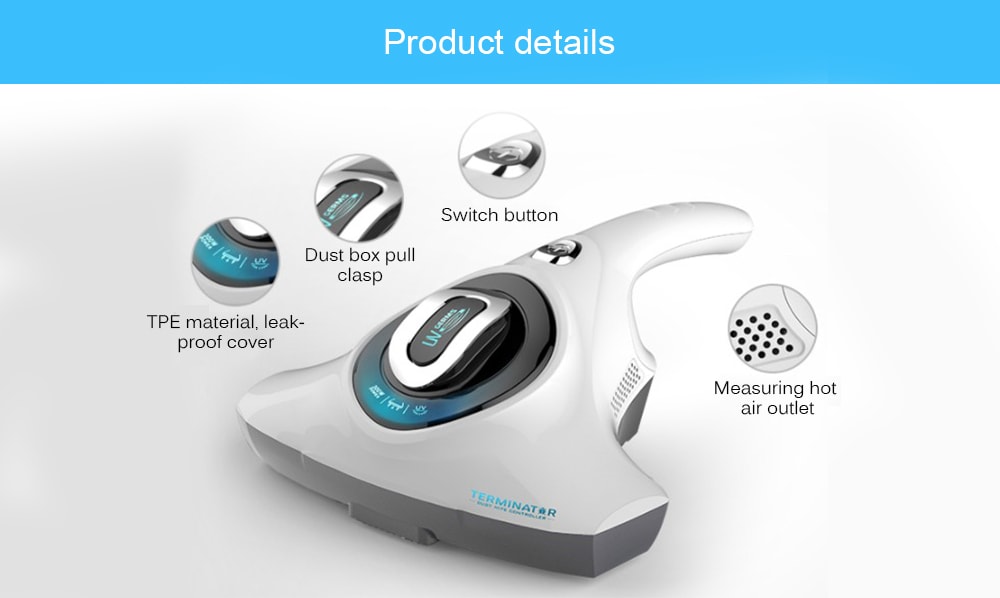 Pooda R9S Wired Handheld Detachment Dust Mite Cleaner- White Pooda R9S Wired Handheld Detachment Dust Mite Cleaner- White
