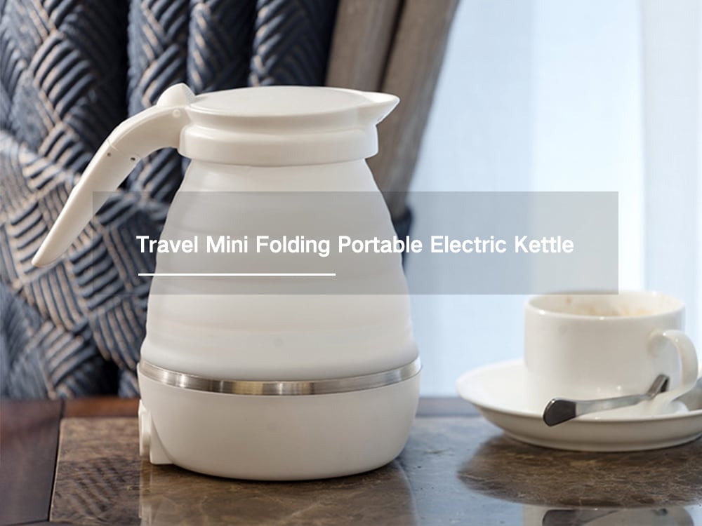 T-Colors TK1802 Travel Mini Folding Portable Electric Kettle - Milk White T-Colors TK1802 Travel Mini Folding Portable Electric Kettle - Milk White