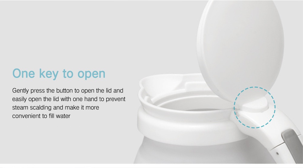 T-Colors TK1802 Travel Mini Folding Portable Electric Kettle - Milk White T-Colors TK1802 Travel Mini Folding Portable Electric Kettle - Milk White