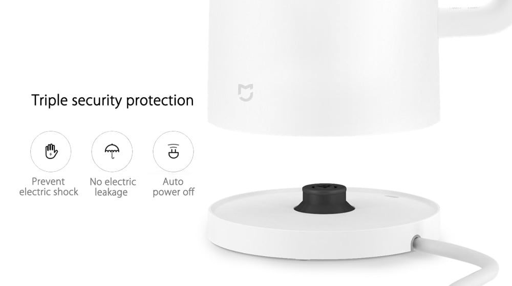 Original Xiaomi Mi Electric Kettle Power-off Protection 304 Stainless Steel Inner Layer - 1.5L- White Original Xiaomi Mi Electric Kettle Power-off Protection 304 Stainless Steel Inner Layer - 1.5L- White