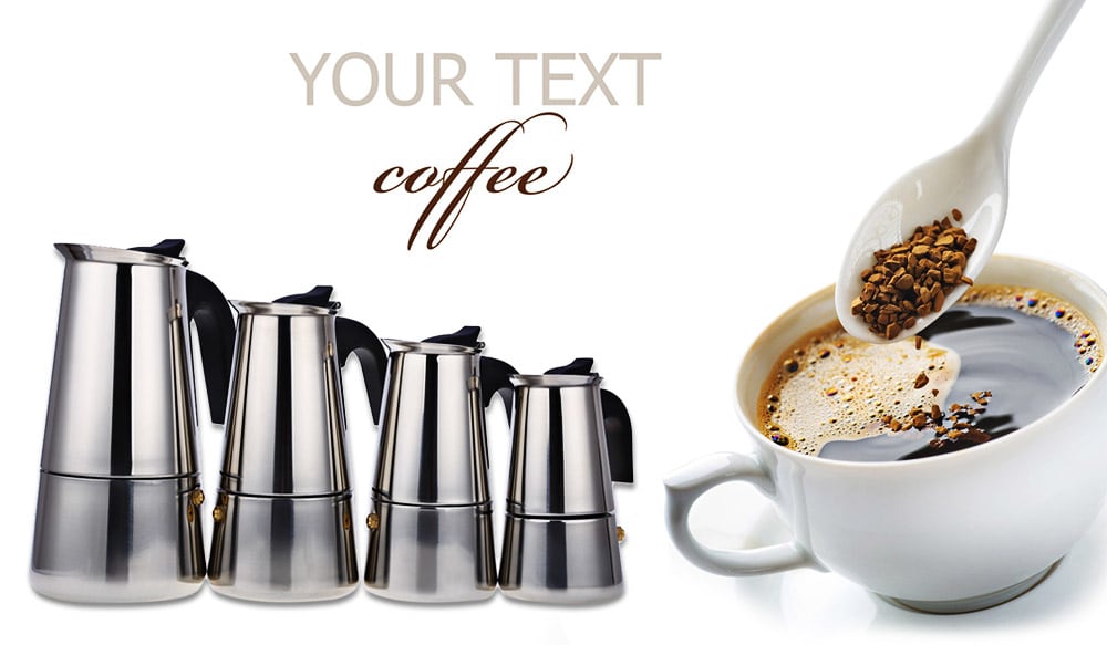 100ML 2-Cup Stainless Steel Mocha Espresso Latte Percolator Stove Coffee Maker Pot- Silver 100ML 100ML 2-Cup Stainless Steel Mocha Espresso Latte Percolator Stove Coffee Maker Pot- Silver 100ML