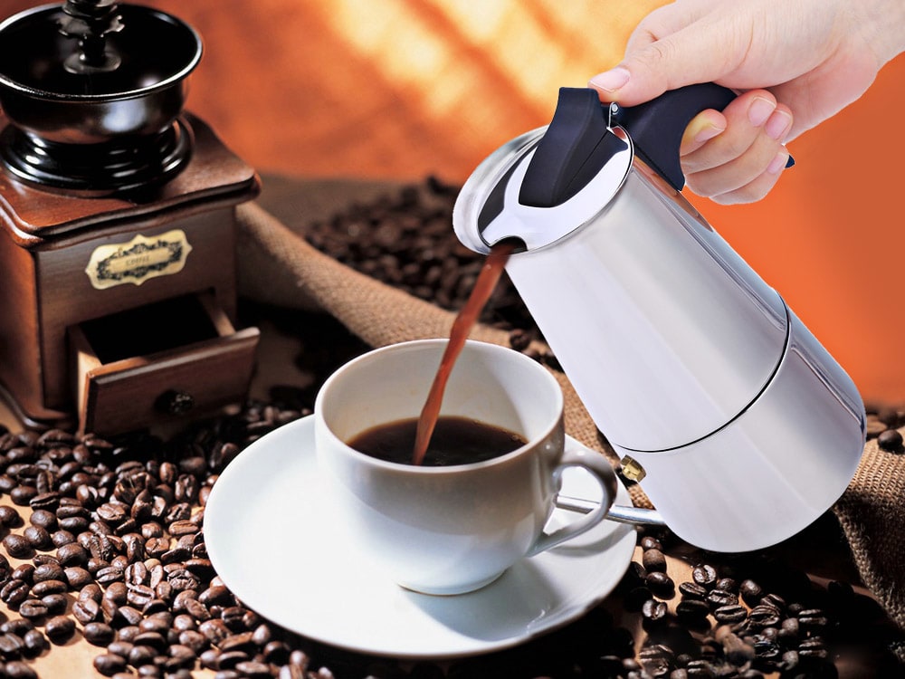 100ML 2-Cup Stainless Steel Mocha Espresso Latte Percolator Stove Coffee Maker Pot- Silver 100ML 100ML 2-Cup Stainless Steel Mocha Espresso Latte Percolator Stove Coffee Maker Pot- Silver 100ML