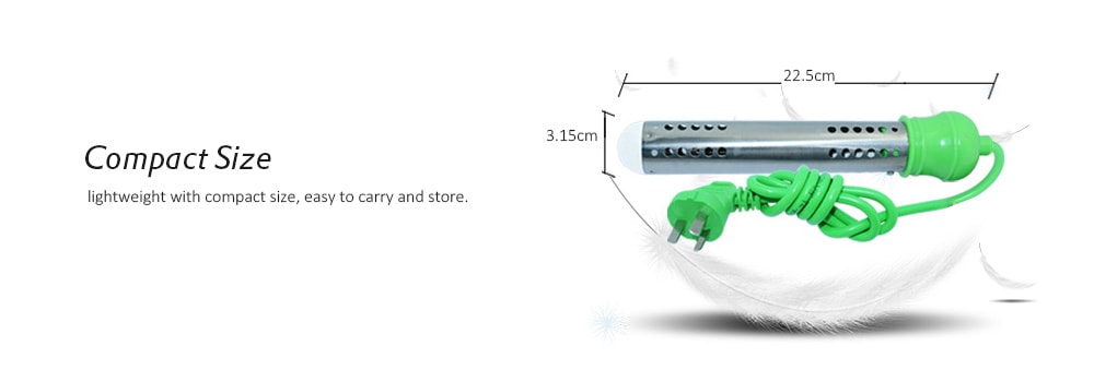 TX - 03T 2500W Immersion Heater Portable Water Heating Element- Green TX - 03T 2500W Immersion Heater Portable Water Heating Element- Green