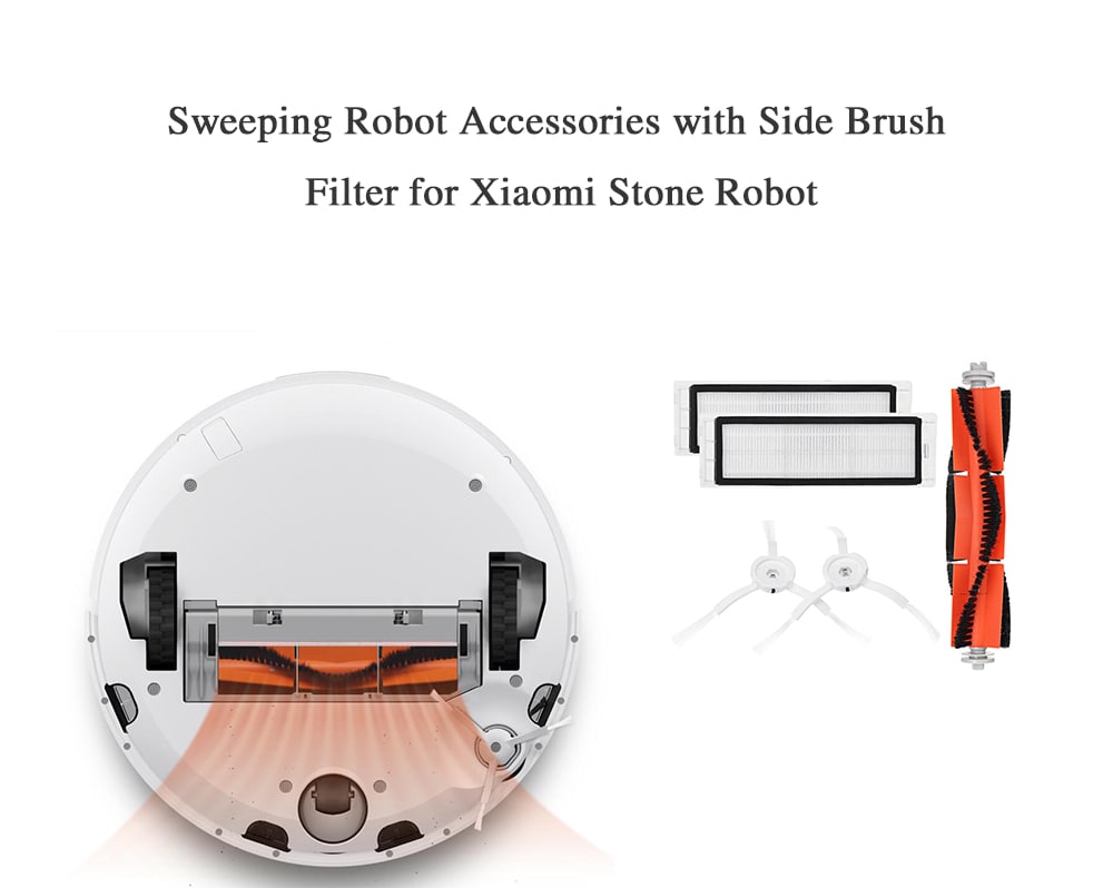Sweeping Robot Accessories with Side Brush Filter for Xiaomi Stone Robot- Multi-B Sweeping Robot Accessories with Side Brush Filter for Xiaomi Stone Robot- Multi-B