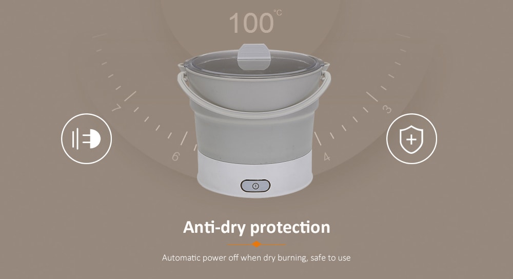 S - 201 Multifunctional Folding Travel Electric Pot- Gray Goose Chinese Plug (3-pin) S - 201 Multifunctional Folding Travel Electric Pot- Gray Goose Chinese Plug (3-pin)