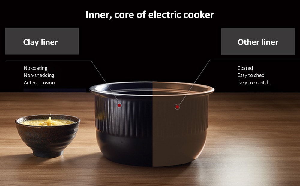Zoinada RF - 252ACTC 2.5L Touch Type Electric Rice Cooker with Ceramic Uncoated Liner- Black Eel Zoinada RF - 252ACTC 2.5L Touch Type Electric Rice Cooker with Ceramic Uncoated Liner- Black Eel