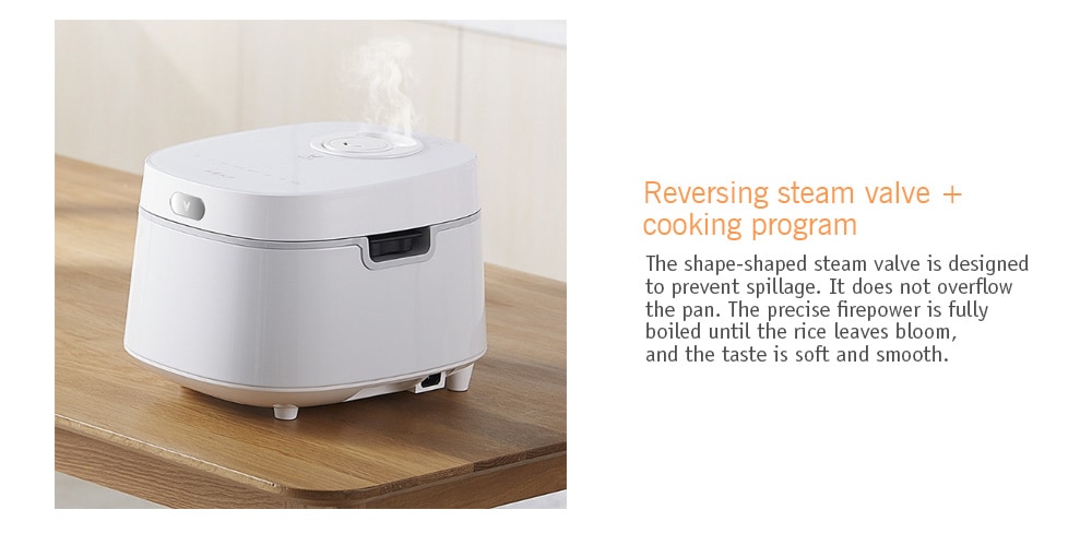 VIOMI VXFB40A - IH IH Rice Cooker 4L Home Reservation Large Capacity Pot from Xiaomi youpin- White VIOMI VXFB40A - IH IH Rice Cooker 4L Home Reservation Large Capacity Pot from Xiaomi youpin- White