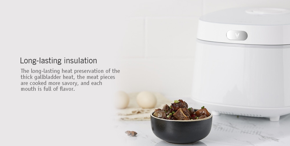 VIOMI VXFB40A - IH IH Rice Cooker 4L Home Reservation Large Capacity Pot from Xiaomi youpin- White VIOMI VXFB40A - IH IH Rice Cooker 4L Home Reservation Large Capacity Pot from Xiaomi youpin- White