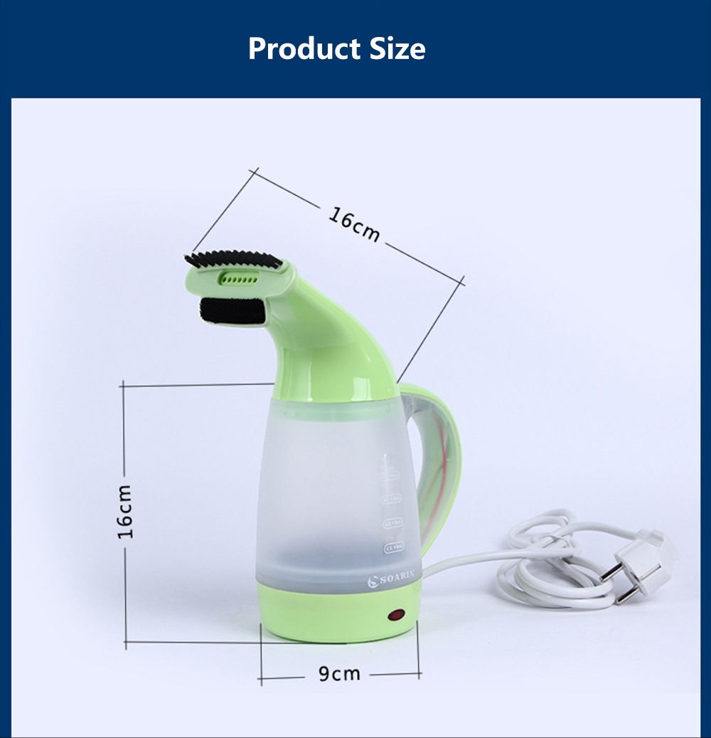 SOARIN Portable Electric Kettle Hand-held Clothes Ironing Machine- Mint green SOARIN Portable Electric Kettle Hand-held Clothes Ironing Machine- Mint green